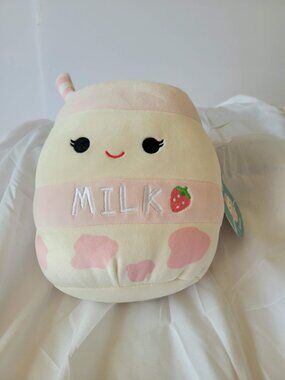 Amelie the Strawberry Milk Squishmellow 8" Plush NWT